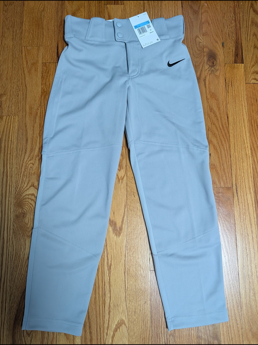 NWT Nike Light Gray Baseball Pants - Boys Size M